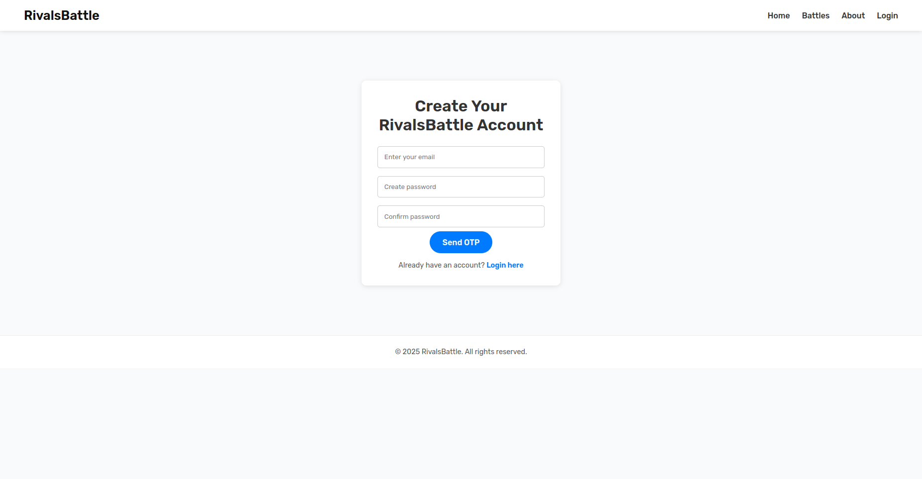 Create Account